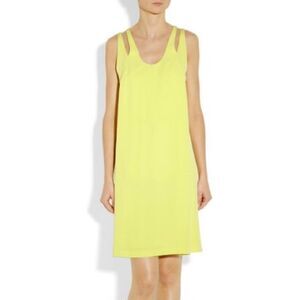 Alexander Wang yellow silk-crepe dress
